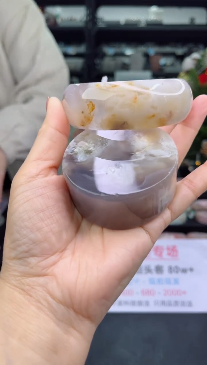 【闪购商品】石英质玉手镯未镶嵌63圈口（赠品镯心）1224606