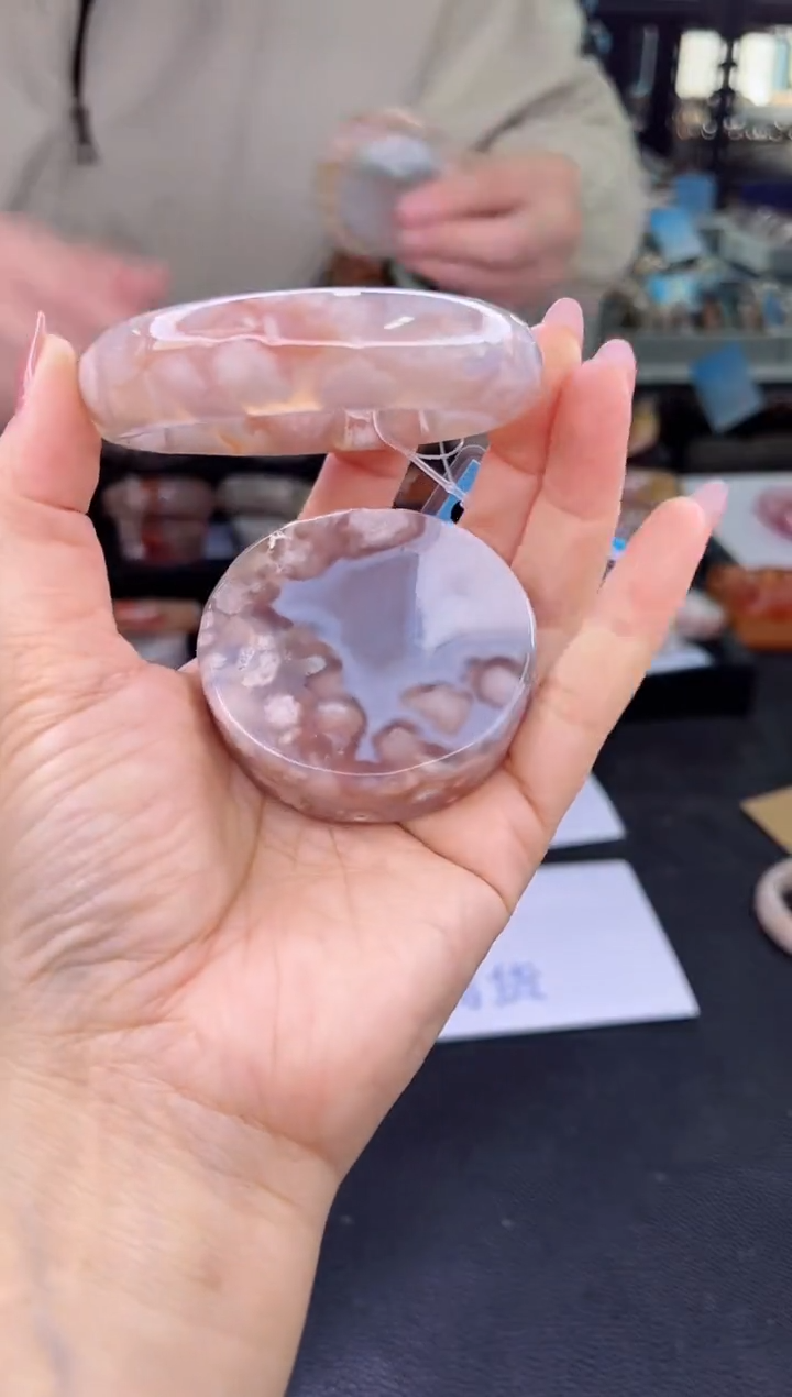 【闪购商品】石英质玉手镯未镶嵌53圈口（赠品镯心）3215553