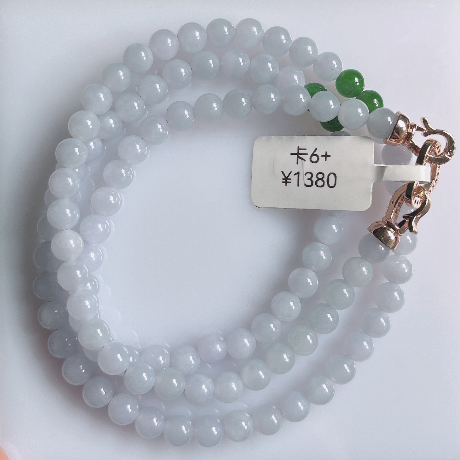 天然缅甸翡翠冰润紫底茄紫项链锁骨链卡6+妈妈时尚渐变颈链串珠