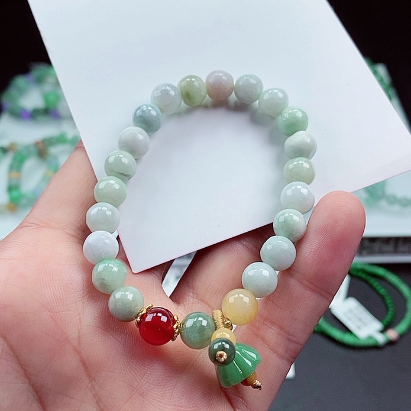 【闪购商品】翡翠手链未镶嵌幸***?