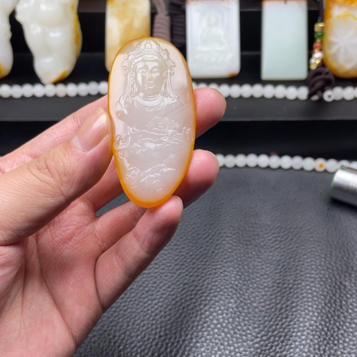 【闪购商品】和田玉挂件未镶嵌美**生S