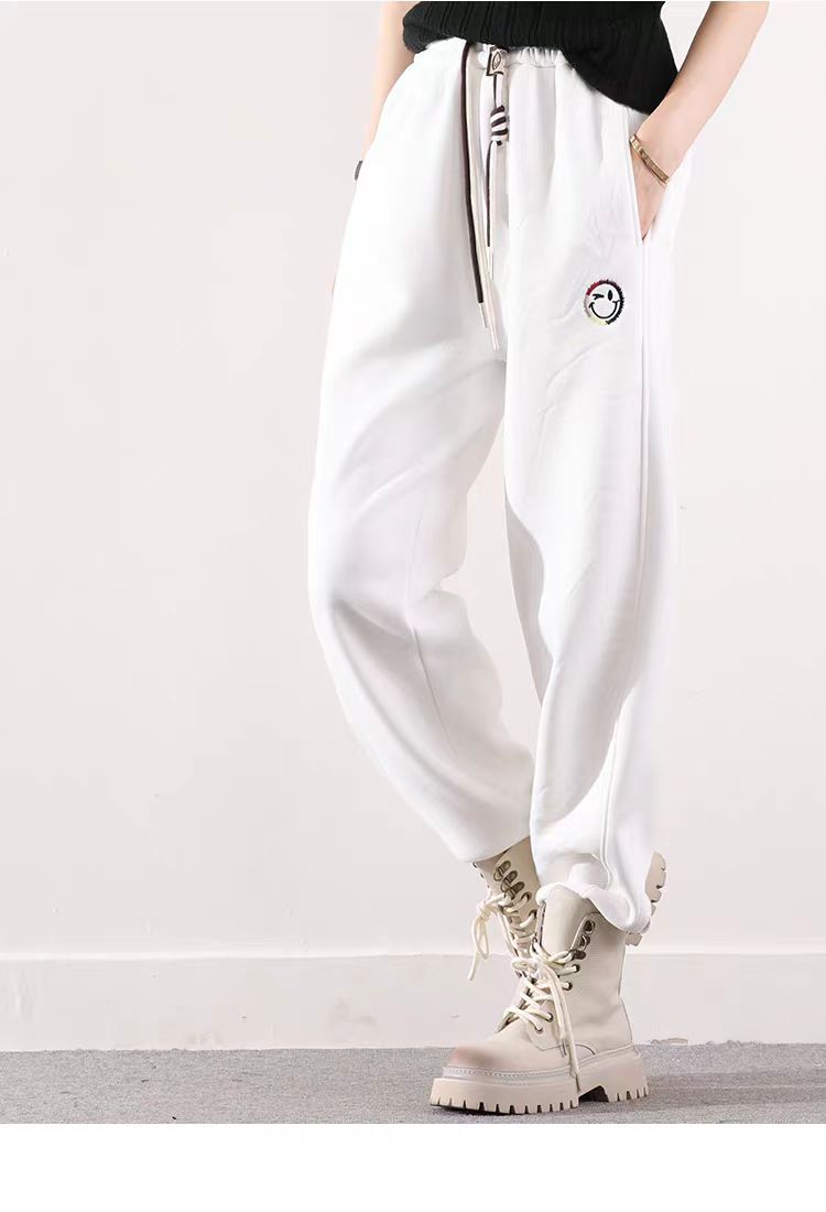 2023冬季新款加厚卫裤束口保暖外穿休闲中性大版男童女童大童成人