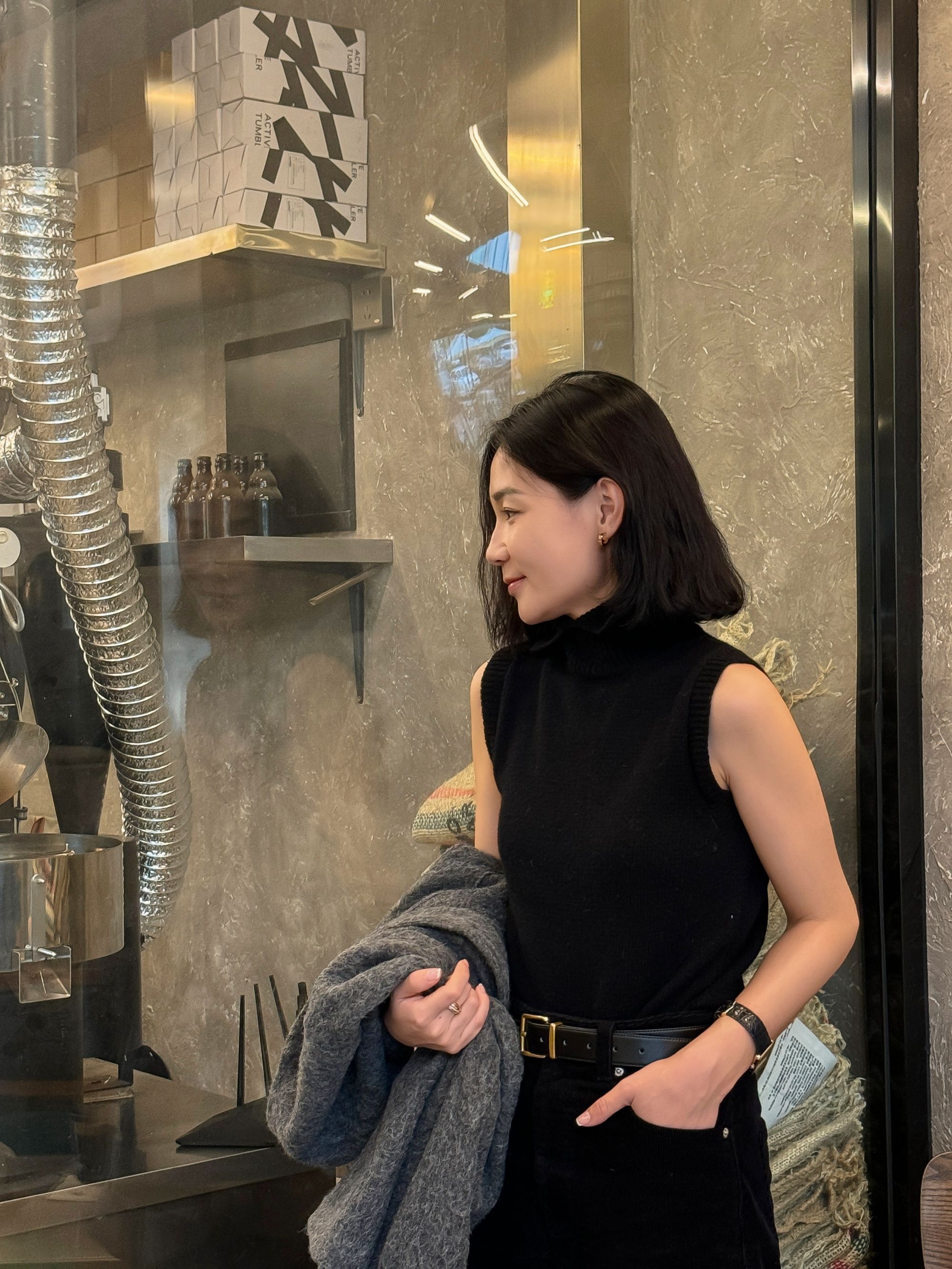 花间墅里｜高领无袖马甲
