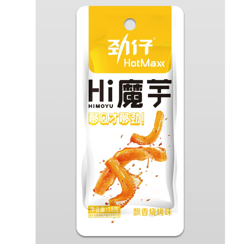 劲仔联名HotmaxxHi魔芋飘香烧烤味18g