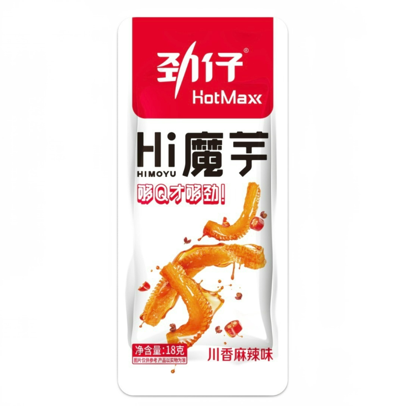 劲仔联名HotmaxxHi魔芋川香麻辣味18g