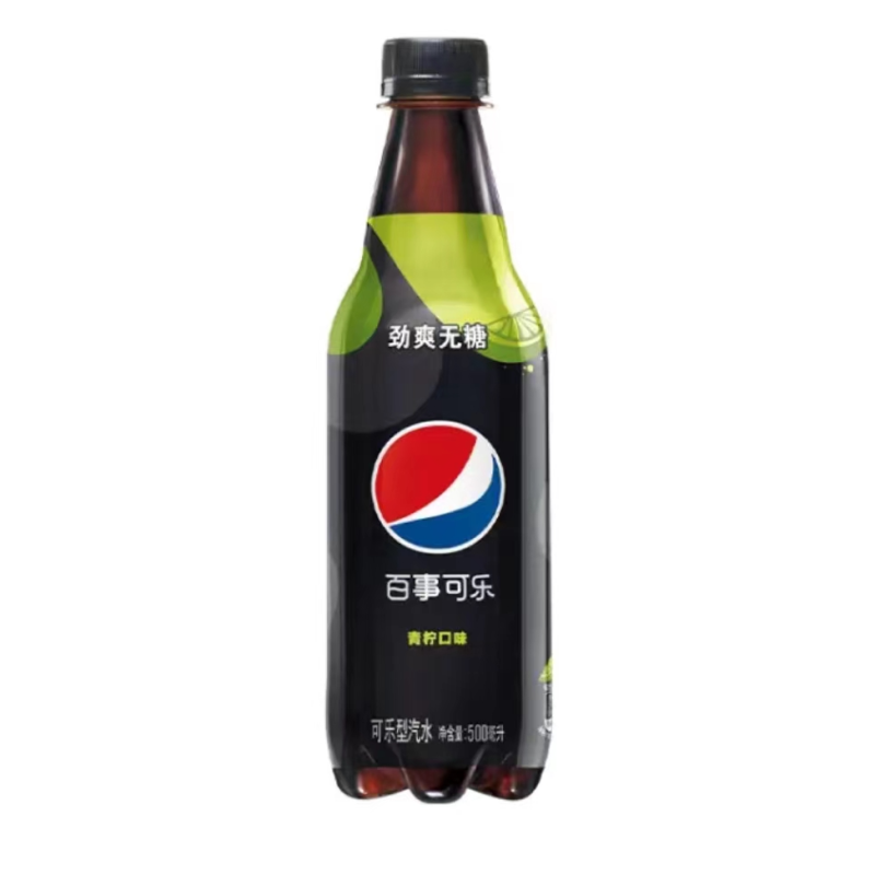 百事可乐青柠口味无糖可乐500ml