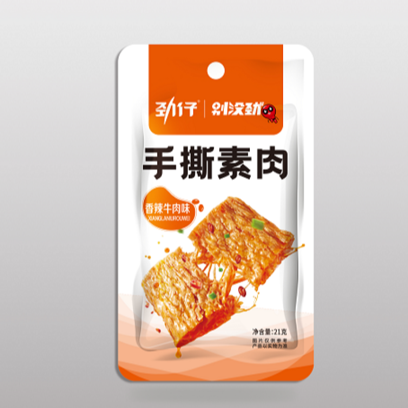 劲仔手撕素肉香辣牛肉味21g