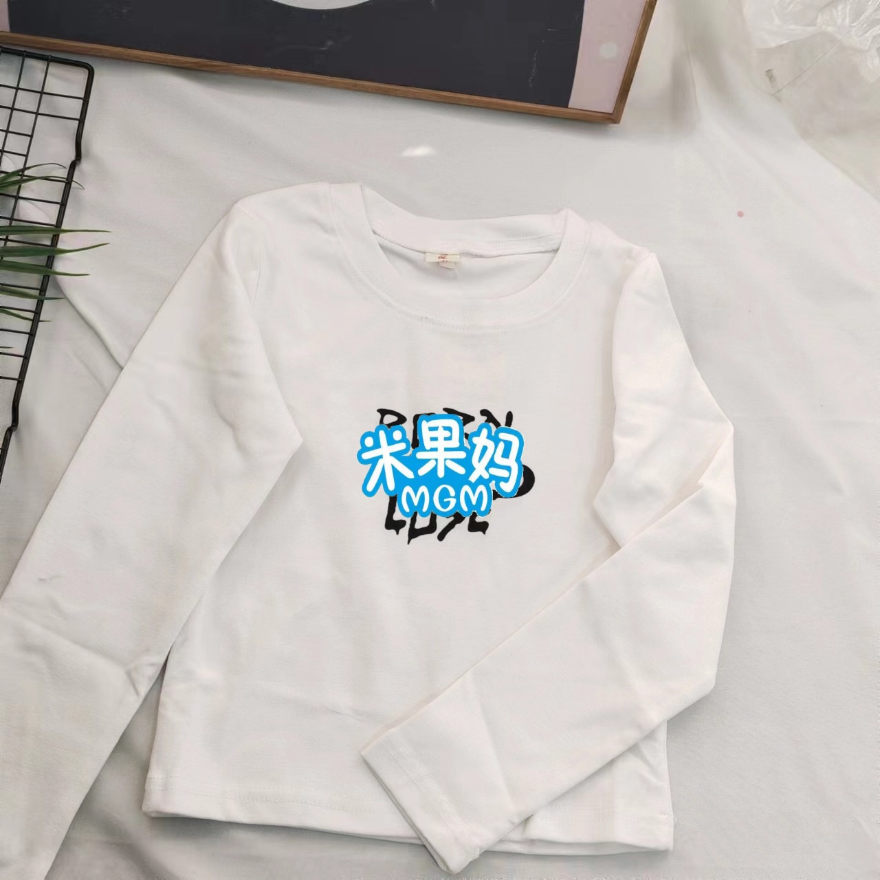 女童2024春季新款圆领打底T恤D5268