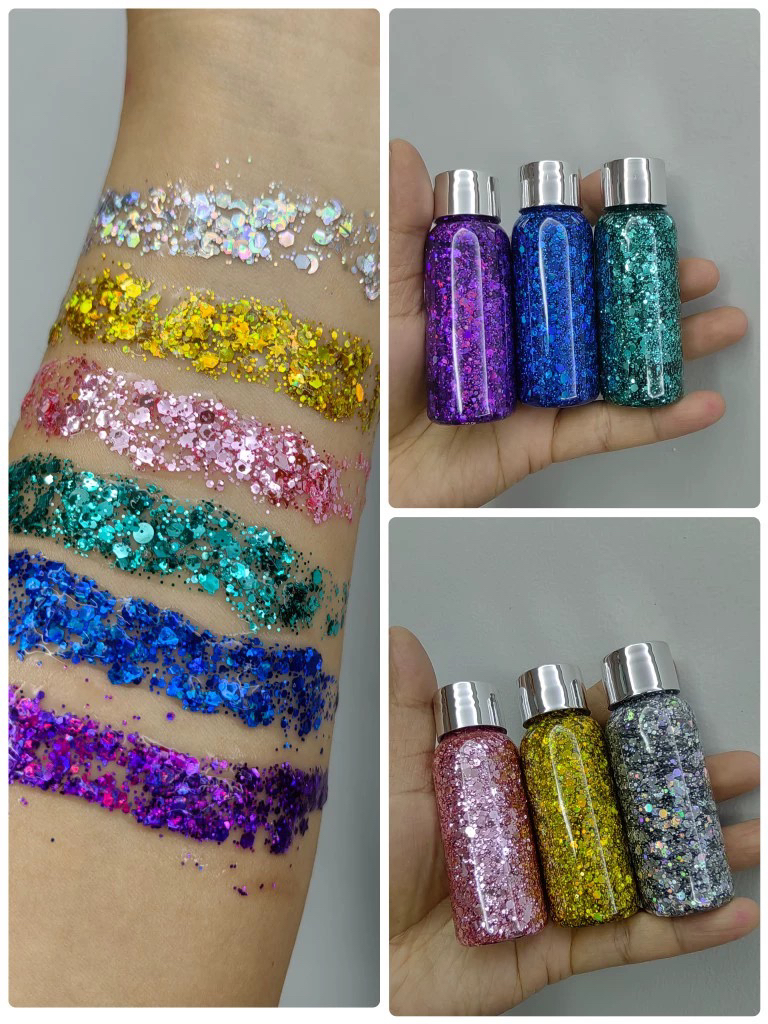 啫喱亮片液体闪亮片舞台妆亮片头发亮片