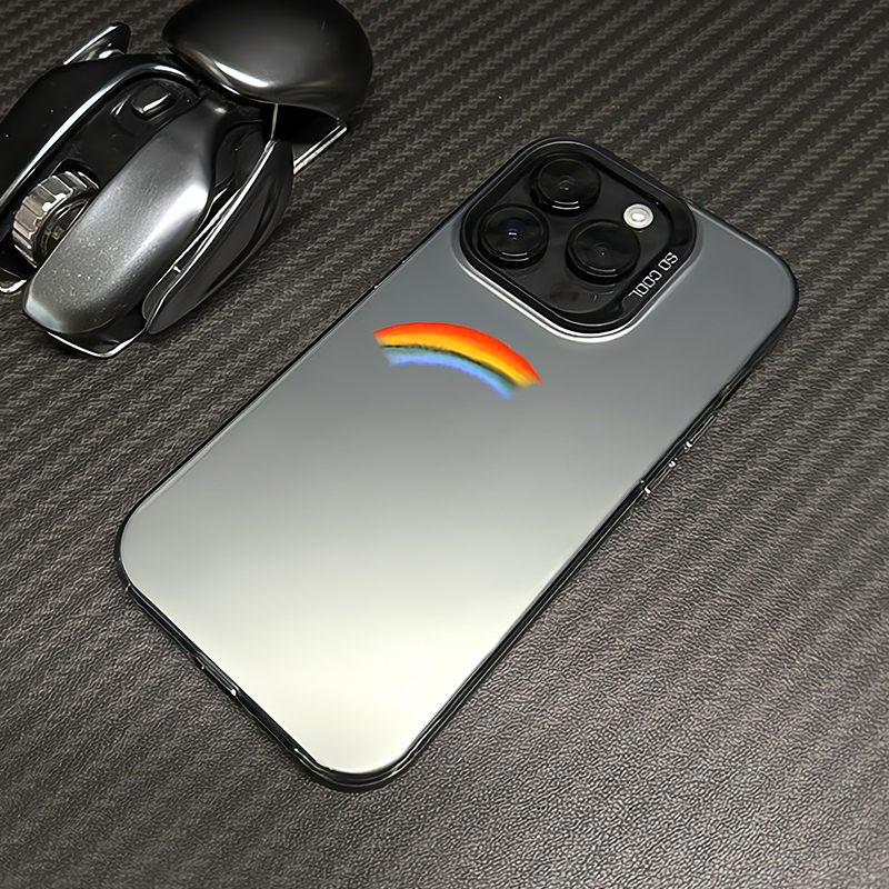 简约彩虹iphone15/14promax苹果13手机壳15pro创意12网红11保护套