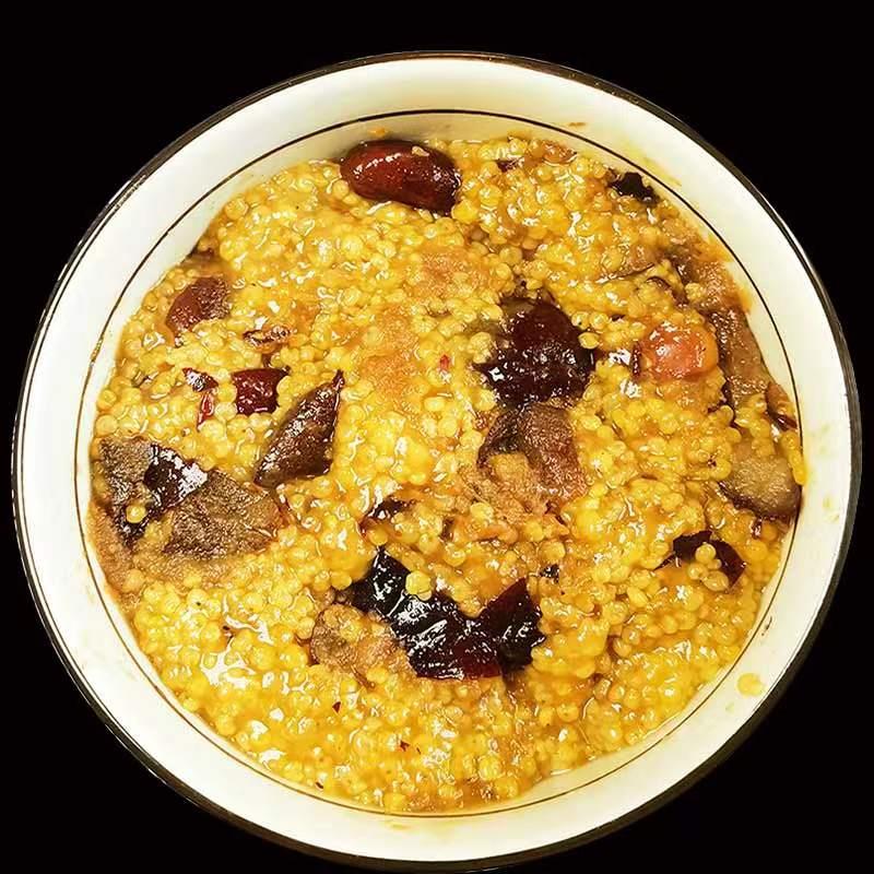 西特产洪洞蒸饭红枣芸豆黍米饭八宝饭馏米糜子方便大黄米速食笋1g