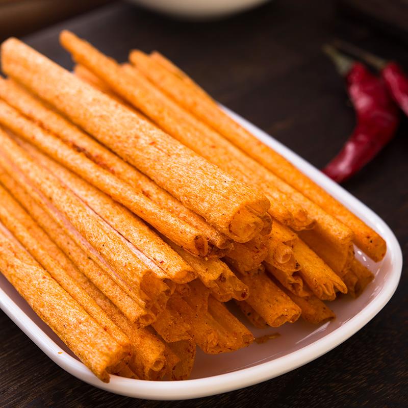 千味源绿爽辣条小时候的麻辣校园后经典怀旧零食五毛童年零食笋1g