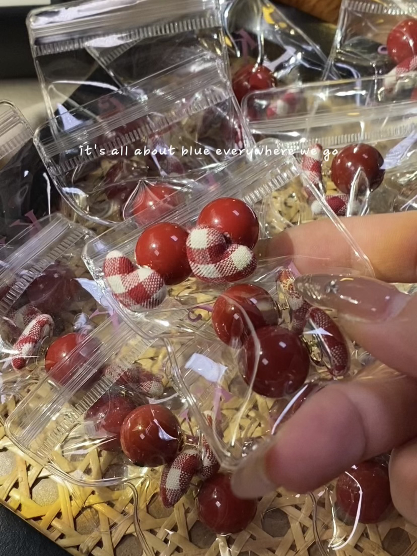 铜合金耳饰 新款设计感韩风格纹两戴爱心耳环