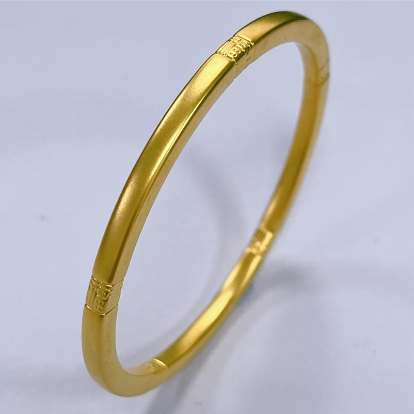 福满圆珠宝3 足金 硬金福字方镯