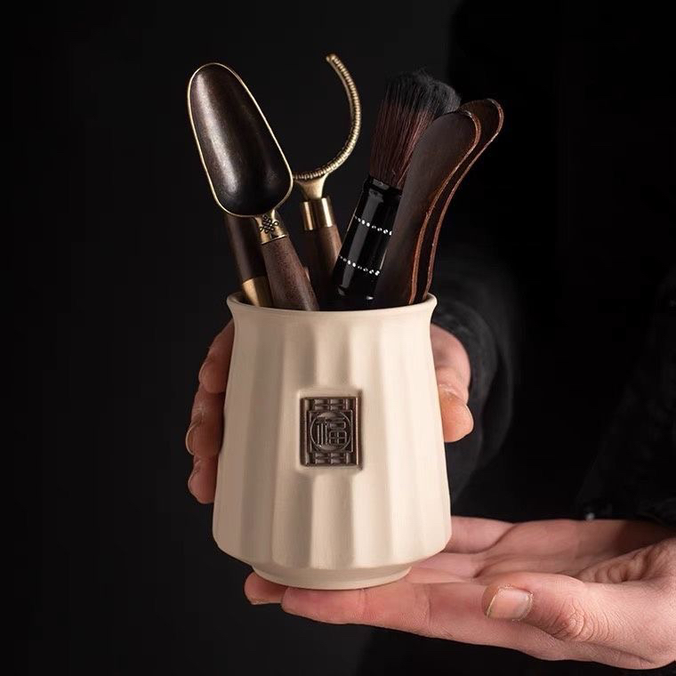 粗陶茶道六君子套装套装茶具清洗茶台茶艺零配件