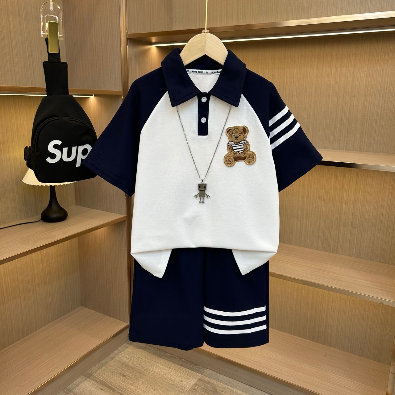 【优优】洋气时尚中大童夏款帅气中性宽松潮