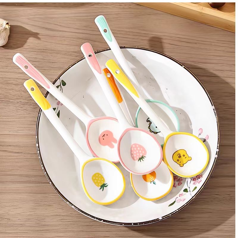 儿童卡通吃饭勺子网红可爱喝汤勺子