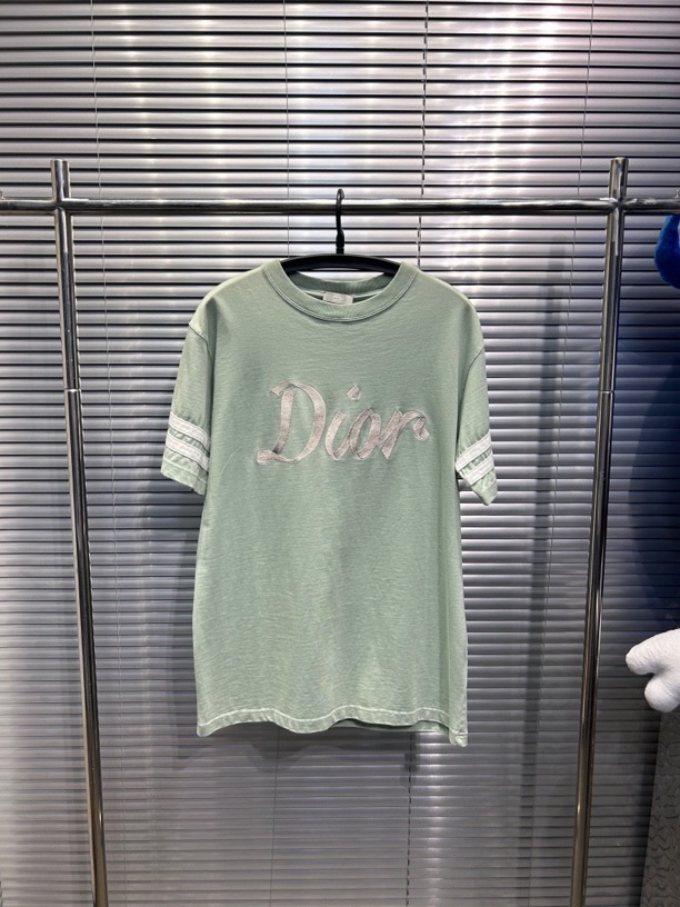 Dior 23ss爆款 前后丝带刺绣logo短袖 os s尺码/全新/平台8900