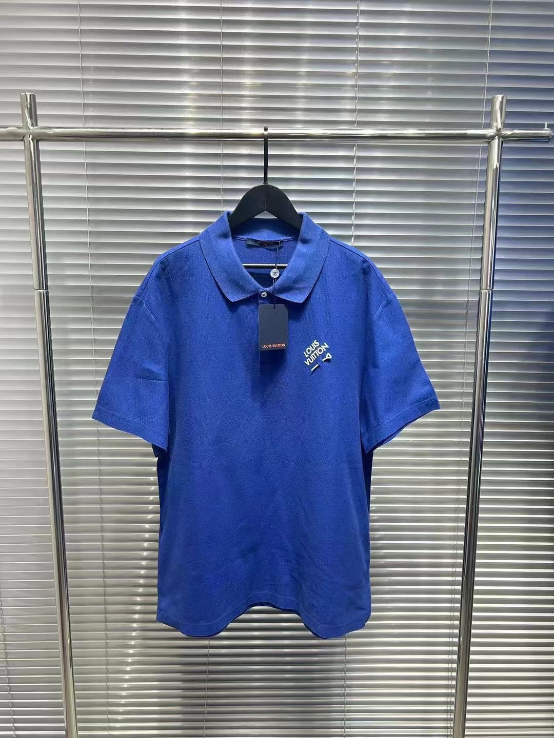 Louis Vuitton23fw电光蓝色别针polo短袖 xxl码/全新/平台7599