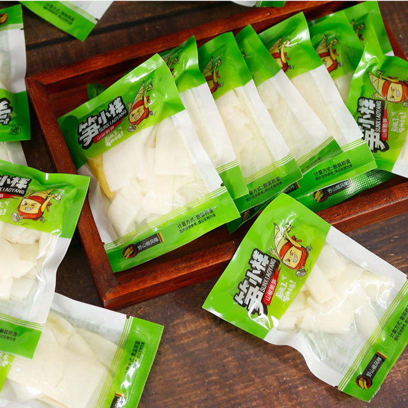 【笋小样】新鲜泡椒脆笋开袋即食笋尖竹笋片零食小吃酸辣笋子袋装