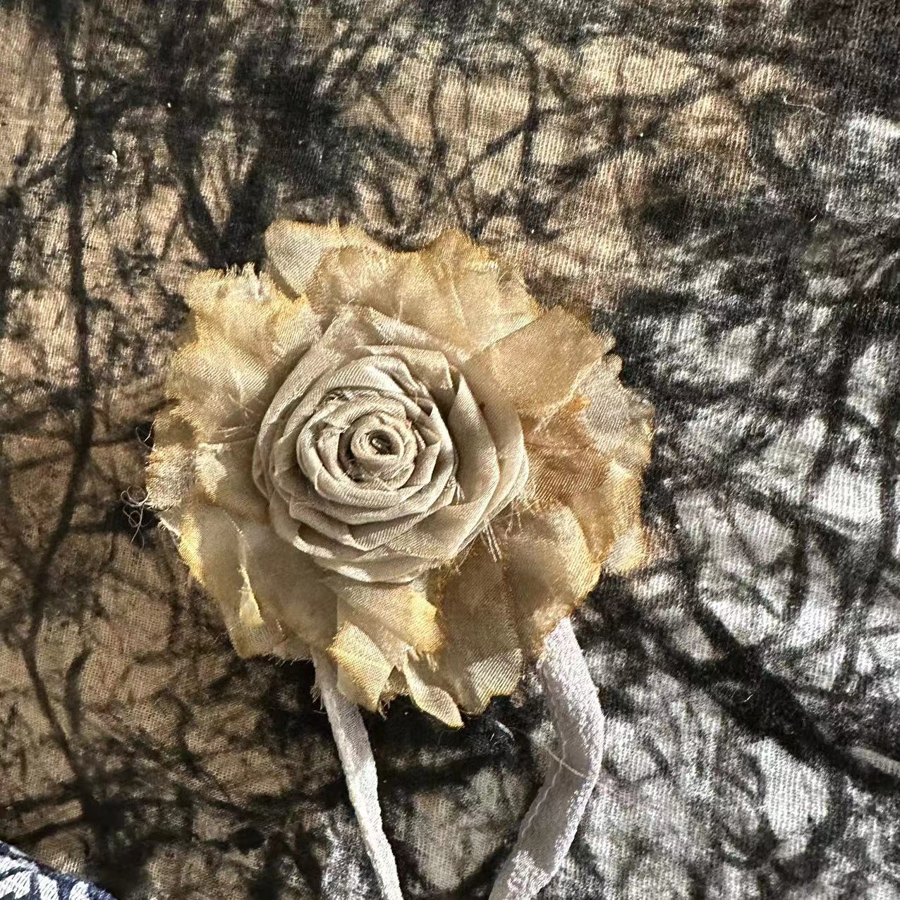 NatureDye 植物染真丝颈花气质百搭搭配