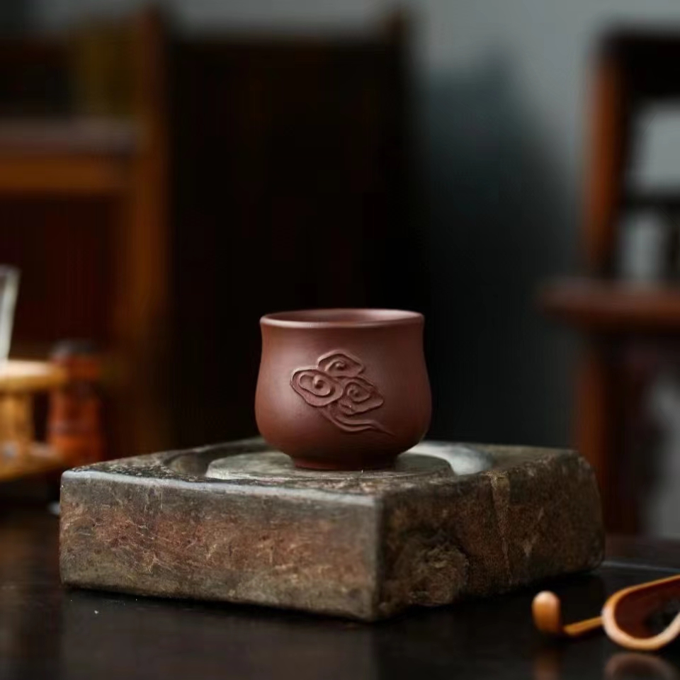 御闳精品紫砂杯云心杯一只85c