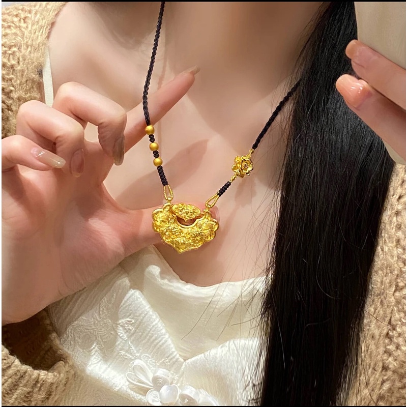 吊坠 双鱼锦鲤荷花项链吊坠    女款时尚