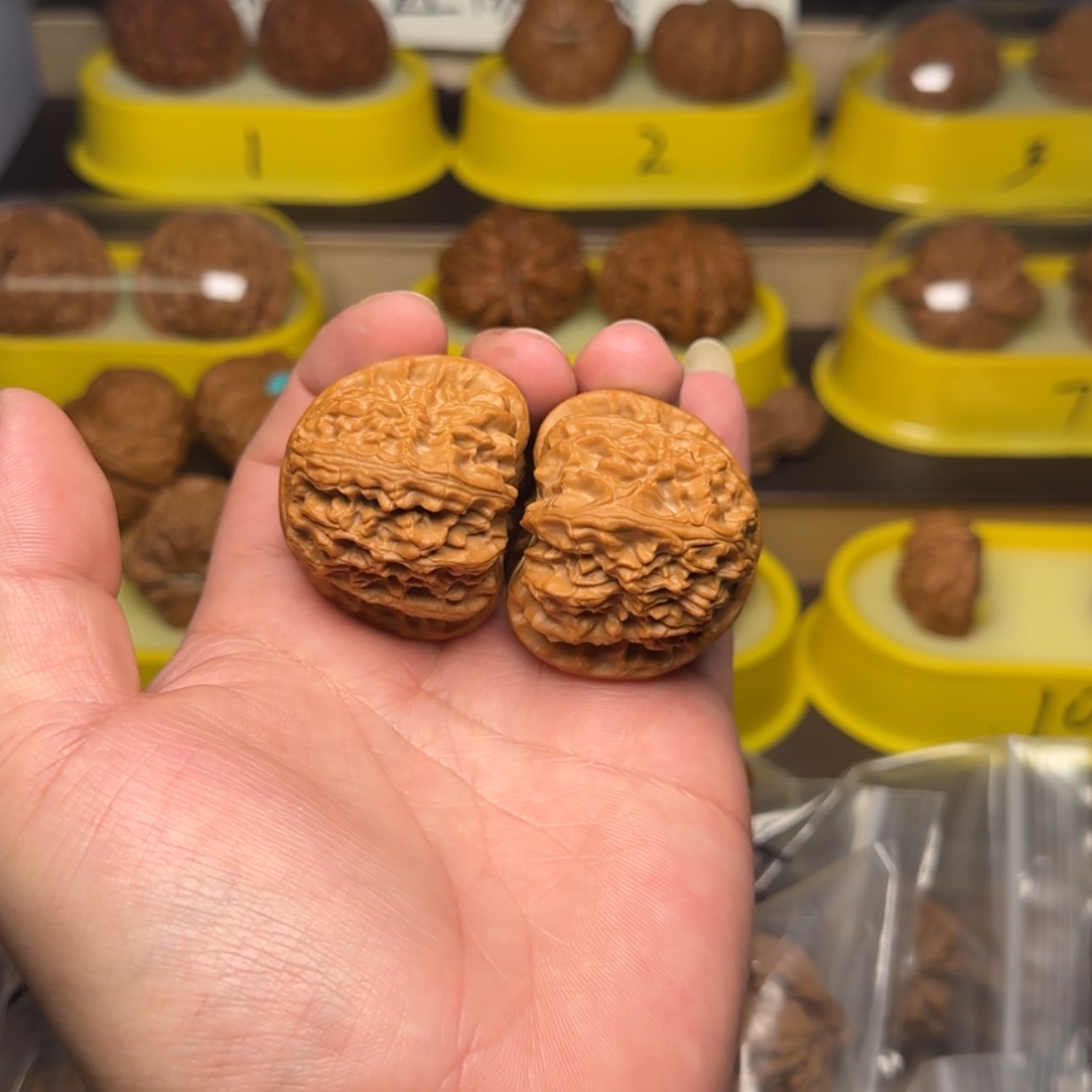 【闪购商品】文玩核桃吊坠42边45肚白狮子