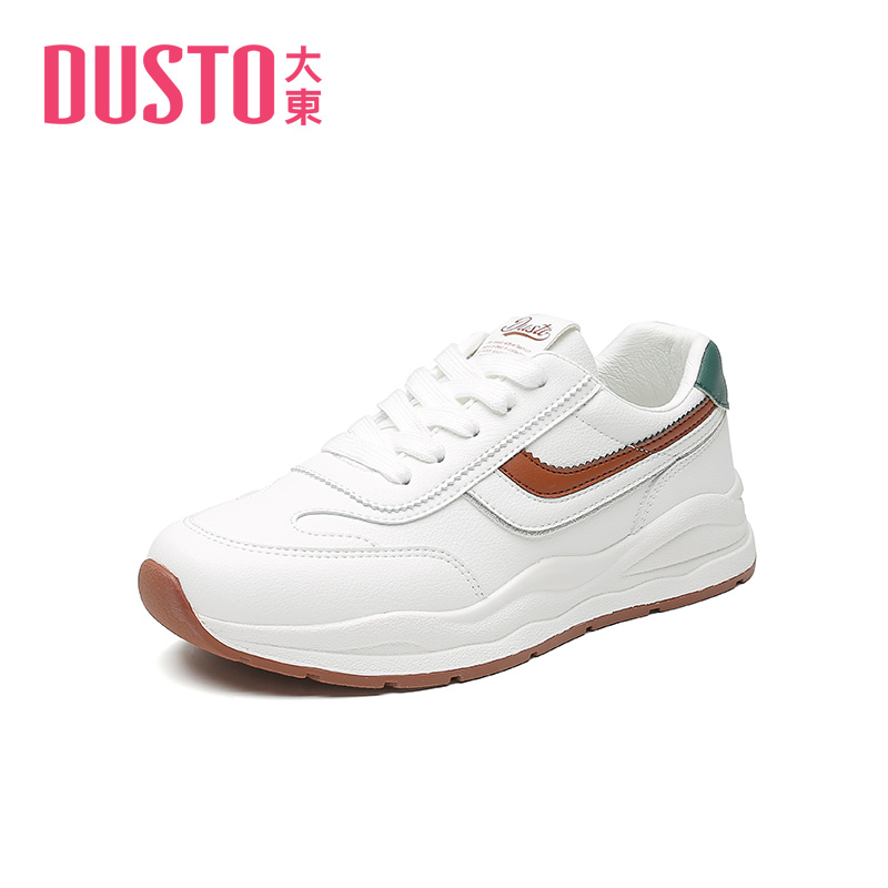 DUSTO/大东运动休闲鞋女款2025春节百搭经典女鞋平底系带鞋子7507