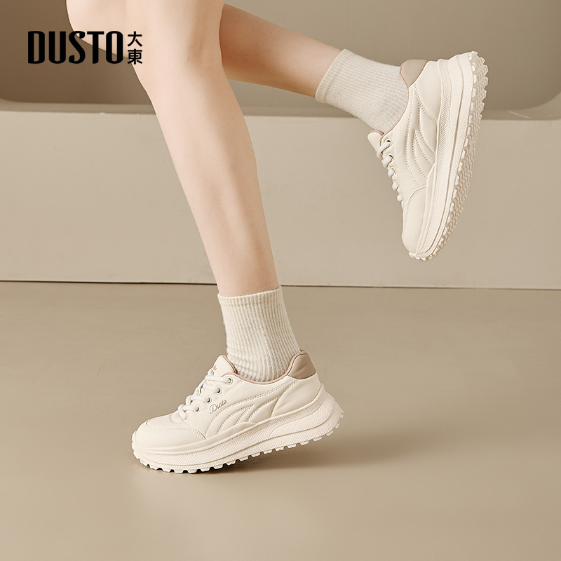 大东秋季新款时尚运动鞋2025平底舒适防滑厚底潮流百搭休闲鞋1328