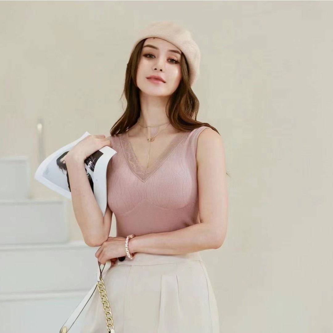 6815女士免穿文胸加绒美背