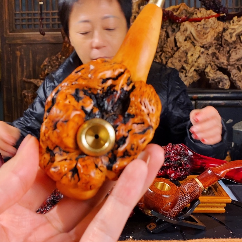【闪购商品】高端定制手工斗根雕