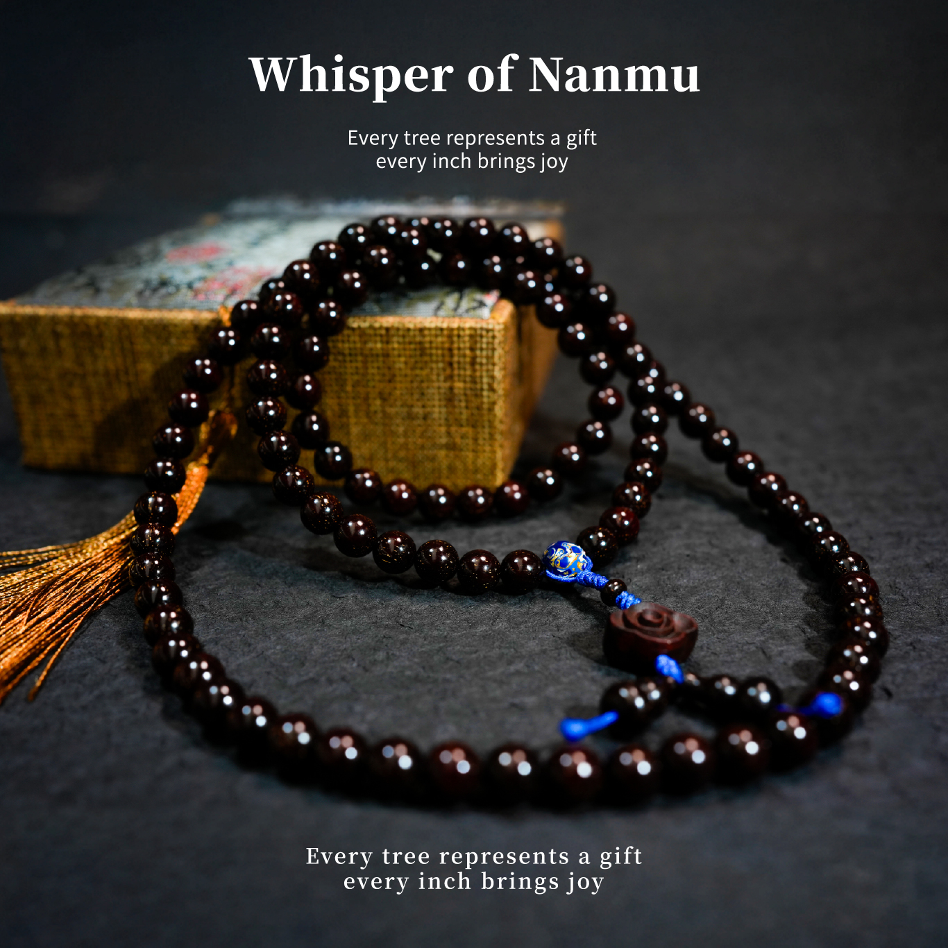 108爆满金星小叶紫檀文玩手串把玩手工工艺品【B0801】