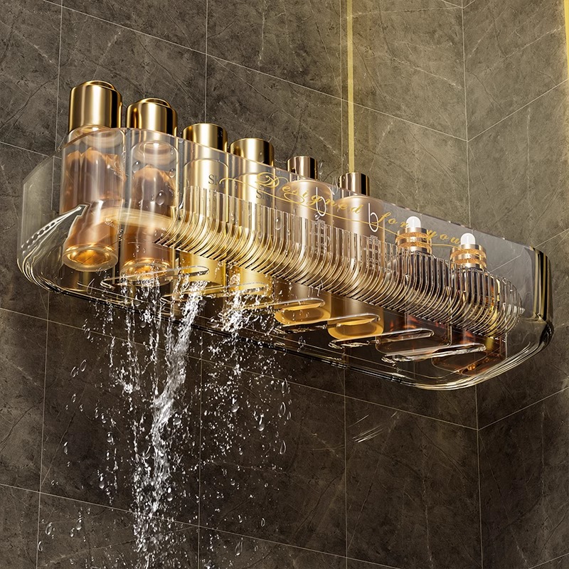 卫生间浴室置物架免打孔壁挂式镜柜前收纳盒洗漱台化妆品收纳架子