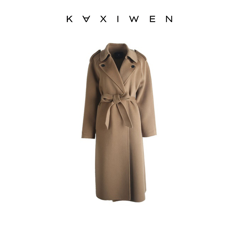 【尚雅专属】廓形感风衣双面呢X10ADE8724