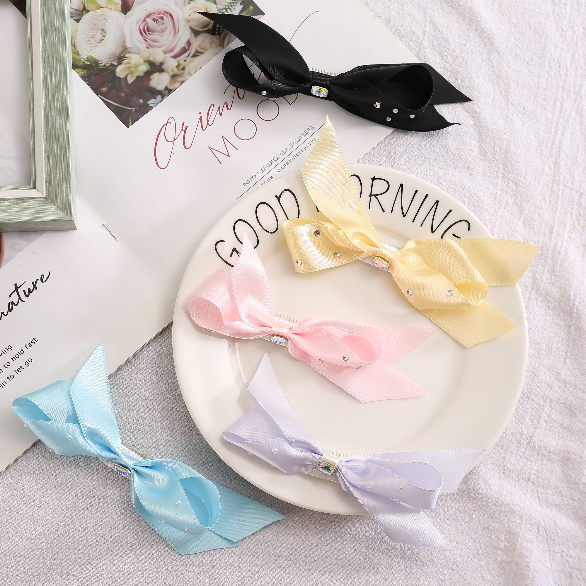 迷你宠物BB夹手工碎发夹发夹糖果色马尔济斯约克夏西施狗狗饰品