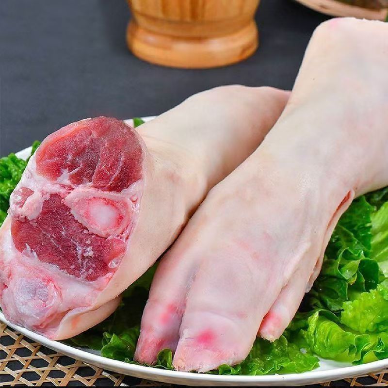 猪蹄现杀整只猪蹄新鲜带筋猪蹄子猪脚猪手前蹄后蹄整箱批发