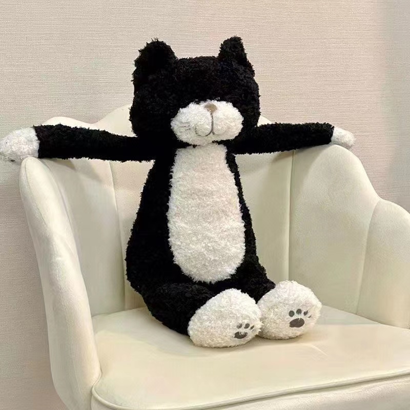 可爱猫咪玩偶玩偶女生睡觉抱枕治愈系生日礼物茶米猫毛绒玩具公仔