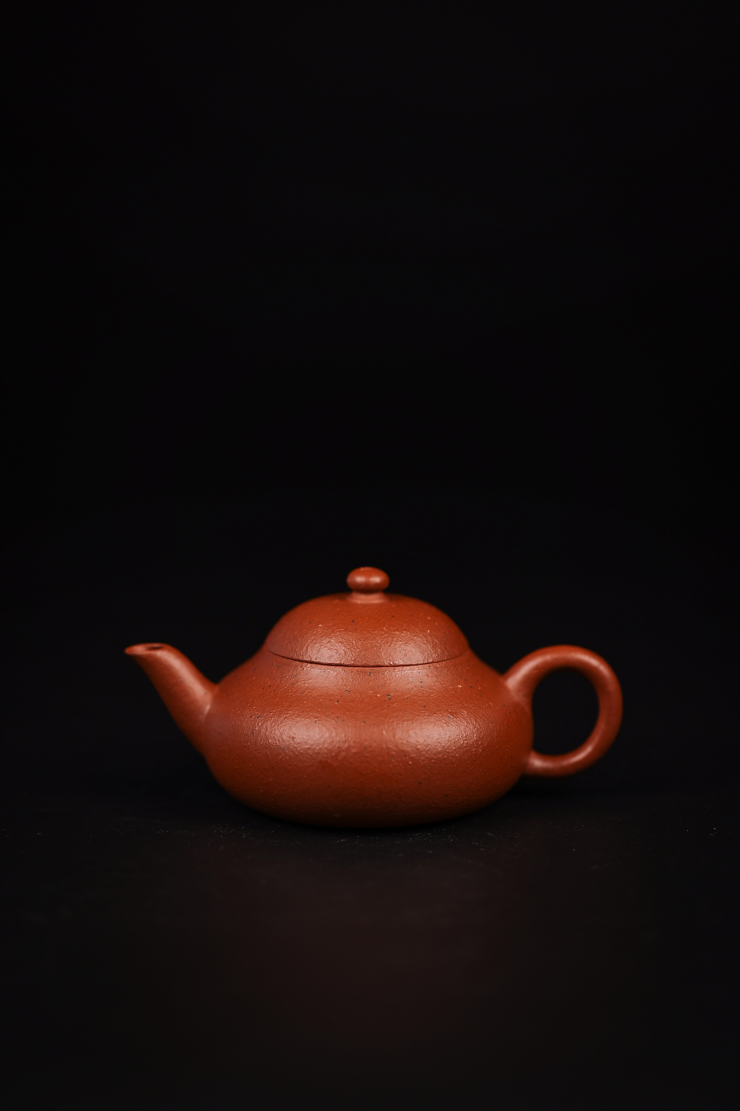 【天宝自营】《竞媚清香款梨形》原矿明清老朱泥手工高端紫砂壶 130cc