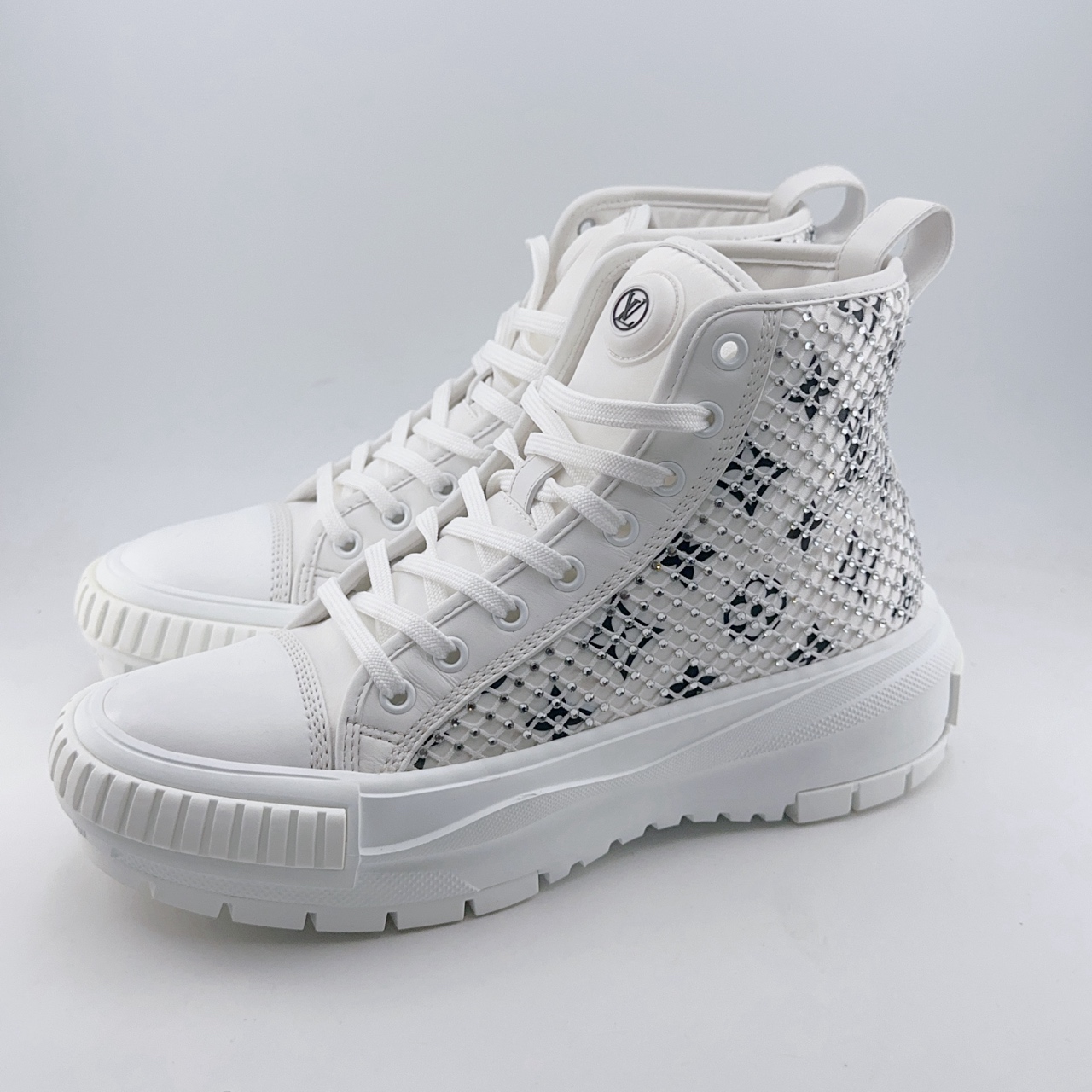 95新 LouisVuitton/路易威登 37码/98新/满钻squad老爹鞋/