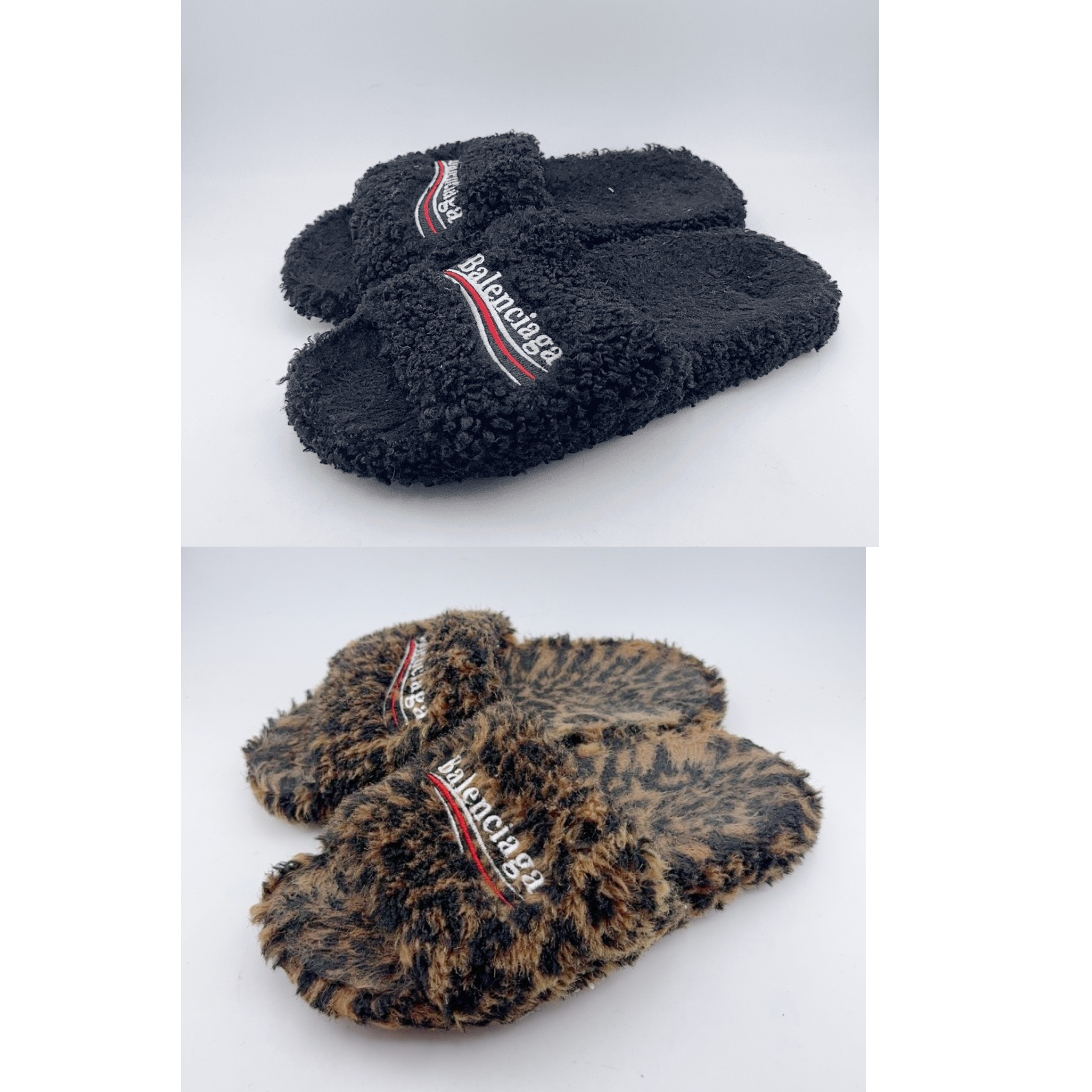 95新 Balenciaga/巴黎世家 38码/可乐泰迪拖鞋