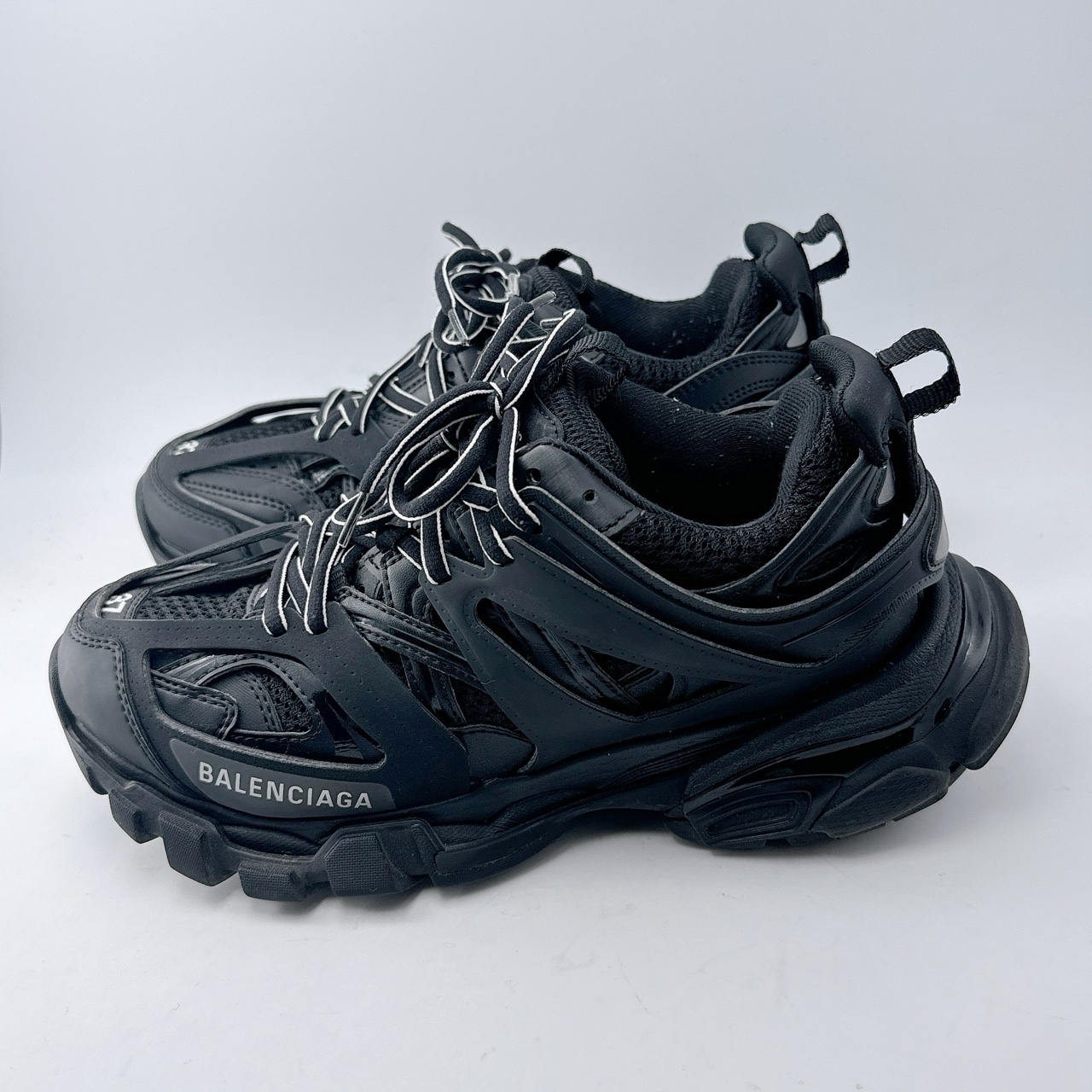 37码/98新/Balenciaga/巴黎世家 黑色track老爹鞋/mj00907