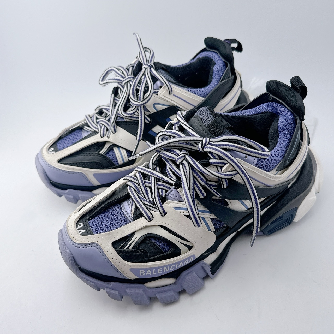 34码/96新/Balenciaga/巴黎世家 黑紫色Track老爹鞋/mj00581