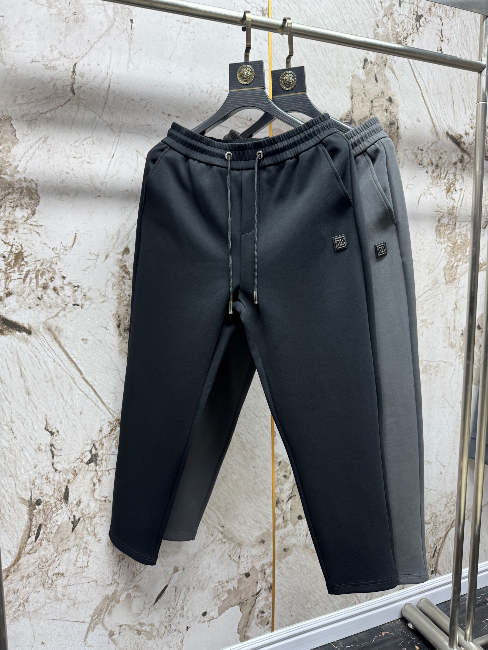 欧货加厚修身休闲裤针织 货号9021