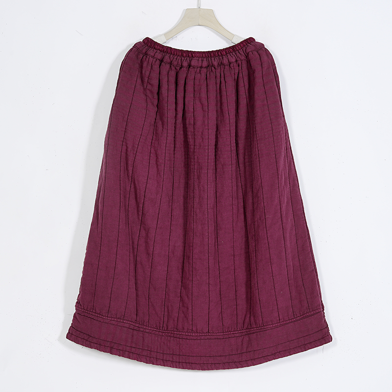 【蓉哥出品】亚麻绗棉半裙B30