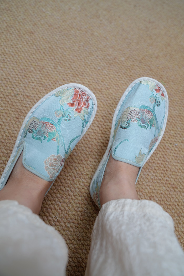 云栖戏水鸳鸯汉服绣花鞋中国风平底女士透气民族风单鞋汉服鞋复古