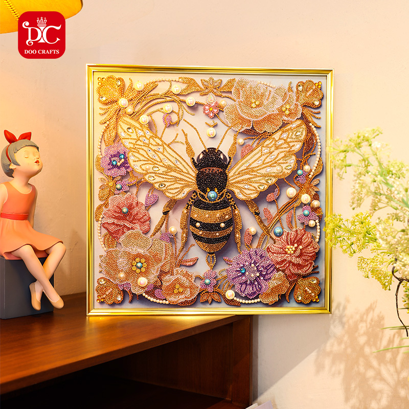 DC/蒂彩【甜蜜蜜】钻石画玄关书房艺术挂画点贴钻艺术十字绣手工diy