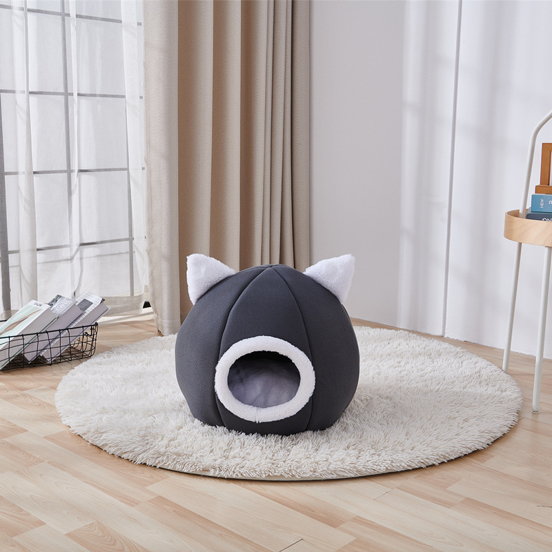 宠物半封闭猫窝耳朵猫窝睡觉用猫猫窝防风保暖宠物窝狗狗窝宠物用