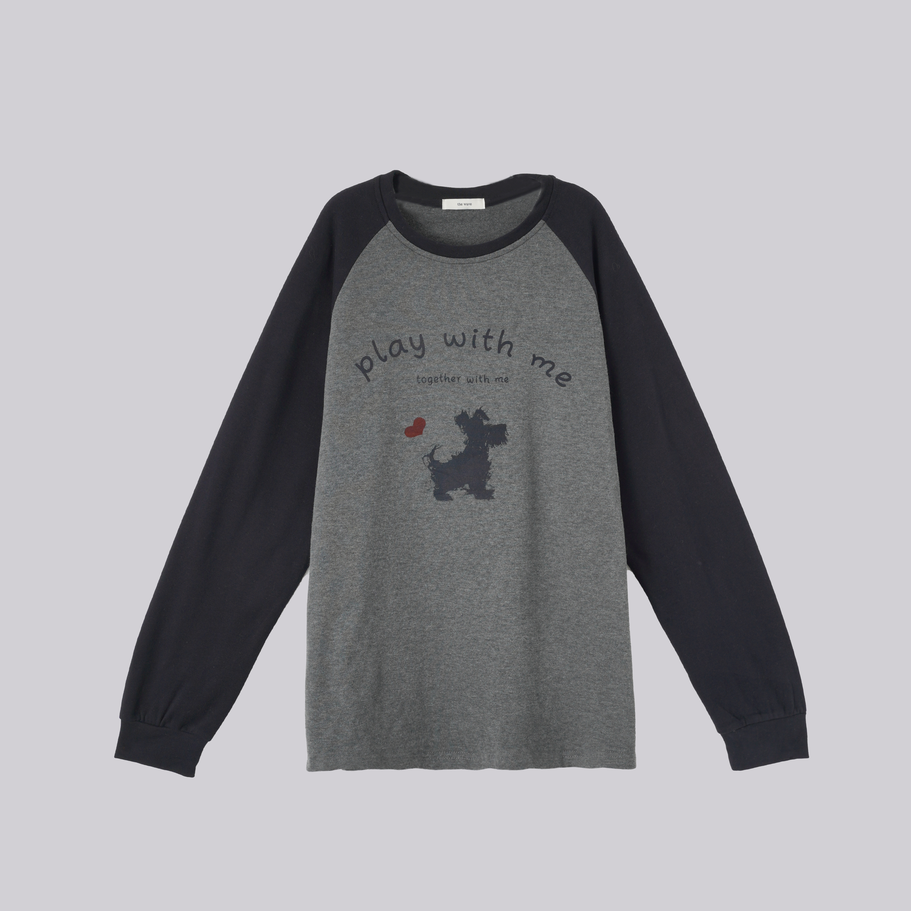 WKk 插肩袖狗T恤