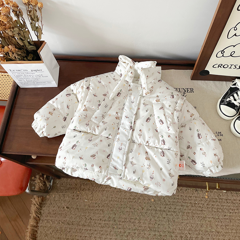 橘止皮【现货】儿童羽绒服冬季新女童外套90白鸭绒保暖防寒DW249708